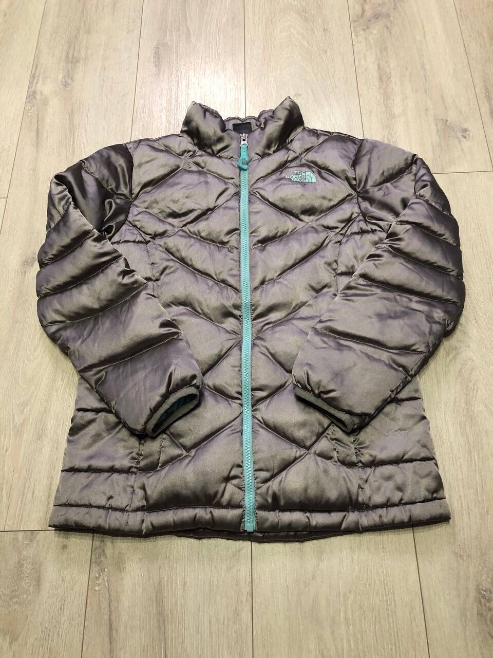 THE NORTH FACE 550 Down Grey Padded Jacket size XS OUTDOOR