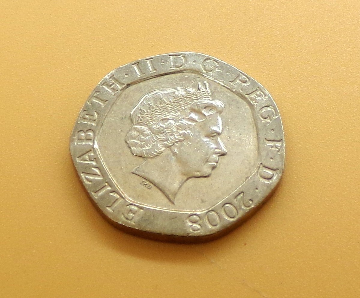 2008 United Kingdom Queen Elizabeth II 20 Pence Coin - Circulated 