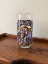 The Great Muppet Caper Movie Miss Piggy Drinking Glass 1981 Marked Jim Henson