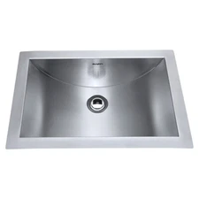 Ruvati 18″x12″ Brushed Stainless Steel Rectangular Bathroom Sink- RVH6110 (3013)