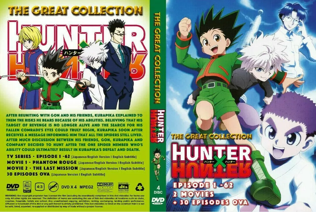 Hunter x Hunter Remake - Série completa + Filmes em DVD