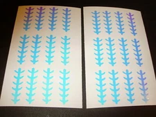 Ladderback MOON JELLY UV MATTE cut Lure Tape 2.5", 2.75", 3", 4", 5", 6", 7", 8"