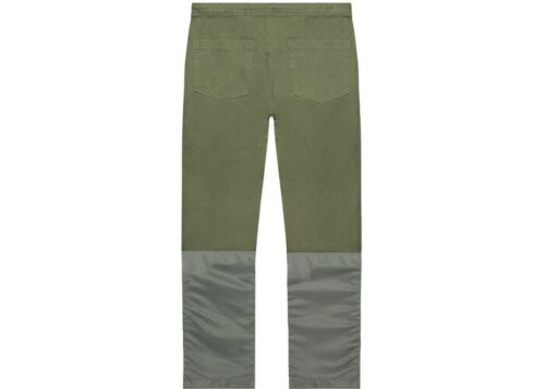 NWT FEAR OF GOD Sixth Collection Olive Nylon Double Front Work Pants FOG sz  S