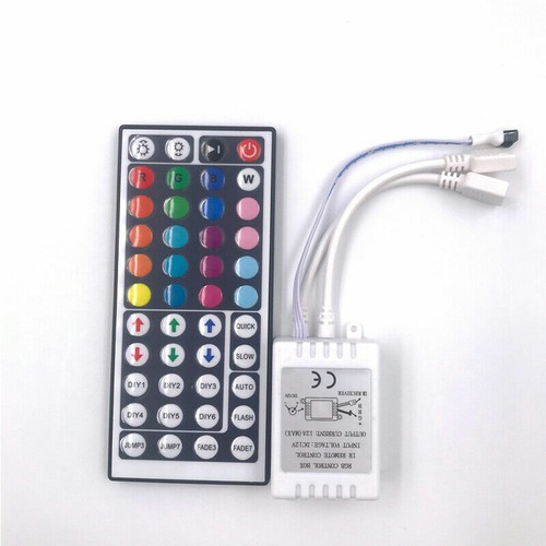 24-44 Key IR Remote Controller AC/DC 12V For 3528 5050 RGB LED Light Strip BL - Picture 24 of 26
