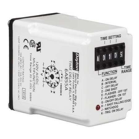 Dayton 6A855 Solid State Time Delay Relay T170344 for sale online
