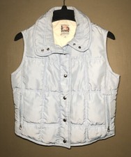 Vintage Women Size 12 1st Down Sleeveless Goose Down Vest Made In Usa Sky Blue