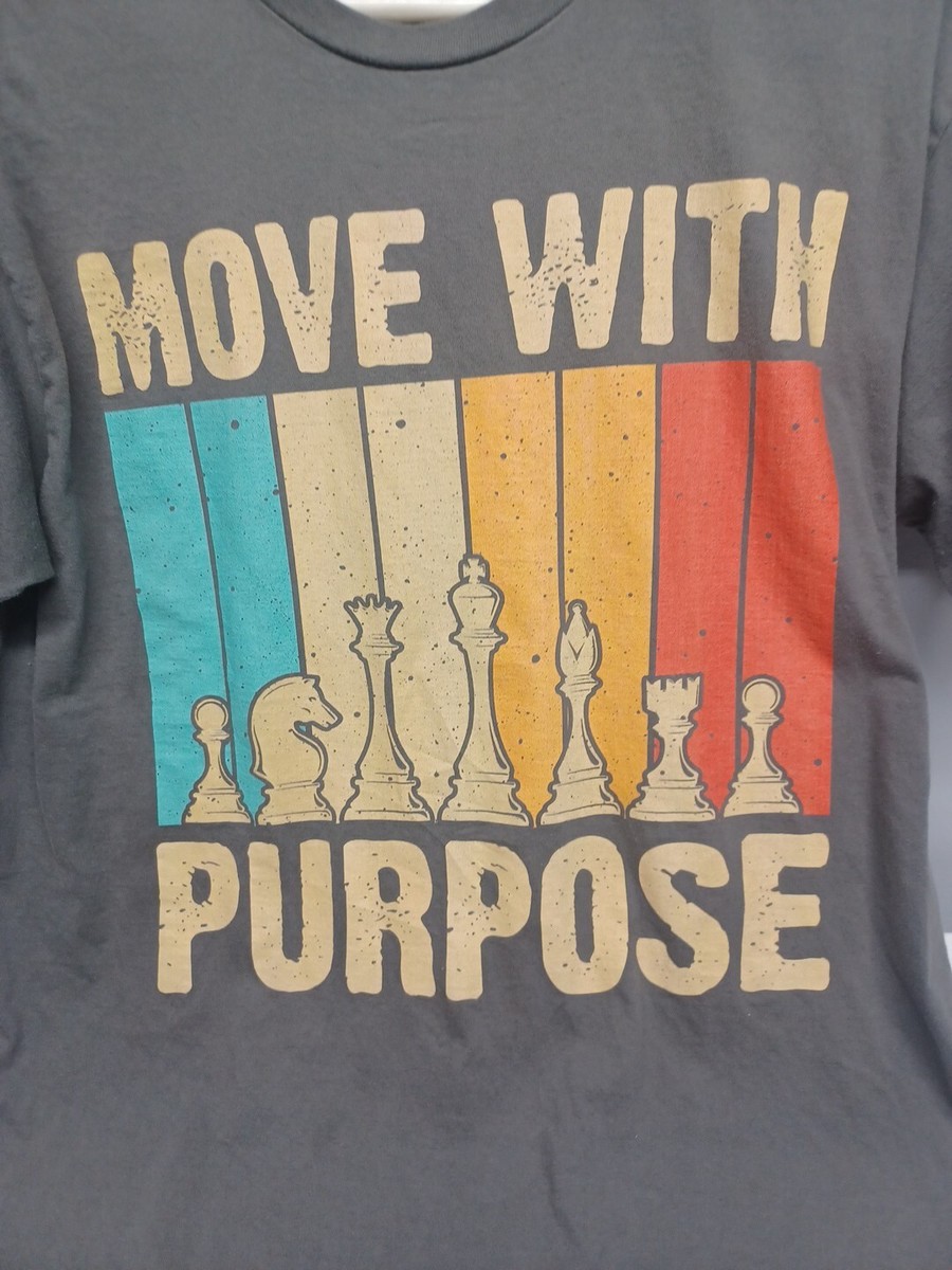 Mens T Shirt Move With Purpose Size Large | eBay