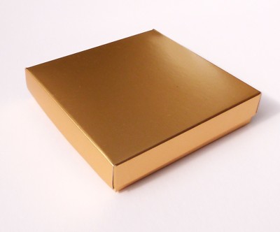 5 GOLD 4 X 4 ZOLL BOXEN, KARTEN, GESCHENKE, SCHMUCK, KUCHEN USW.
