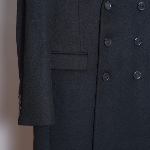 ALL SAINTS Coat Mens UK38 EU48 Black Wool Overcoat Mac Celebrity MC047P Hilt - Picture 10 of 22
