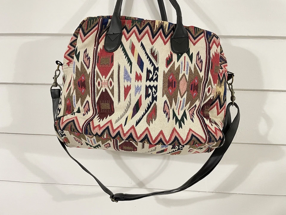 Bolso de Hombro Z&L Anthropologie Multicolor Suroeste Cremallera LEER* Foto 3 de 4