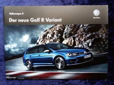 VW Golf 7, Golf R Variant Prospekt, 5.2015  mit Farben und Polstern