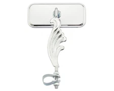 ALTALINE Bicycle Rectangle Wing Mirror Left All Chrome.