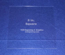 Quilting Template -8" Square Actual Size - 1/8" Clear Acrylic