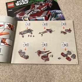 Star Wars Lego 75025 Jedi Defender Class Cruiser Set 2 Instructions Manual Books