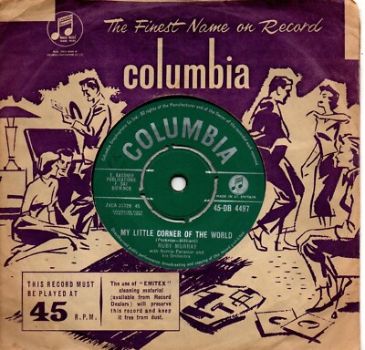 Ruby Murray:My little corner of the world/Sweetheart of all...:UK Columbia:1960