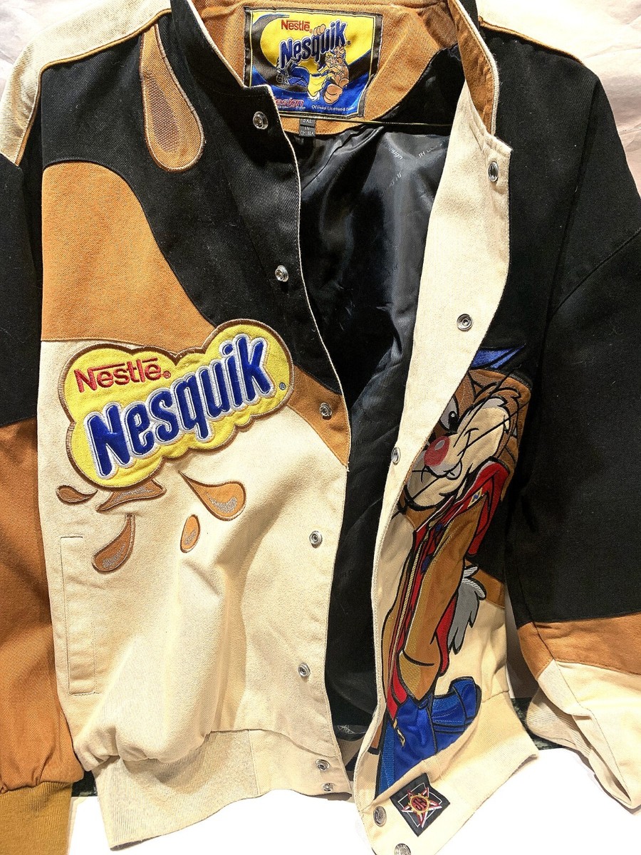 VINTAGE JEFF HAMILTON NASCAR BUNNY NESTLE NESQUIK JACKET - SIZE  