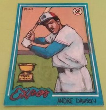 Baseball Art Card Print of Andre Dawson, 78