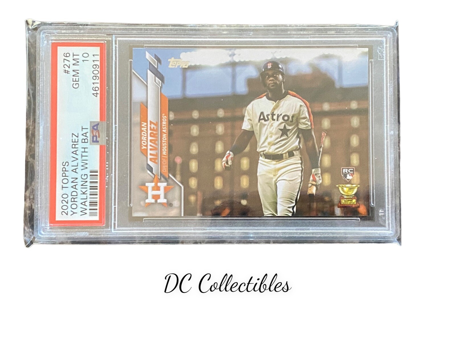 2020 TOPPS SERIES 1 IMAGE VARIATION SP #276 YORDAN ALVAREZ RC PSA 10 GEM MINT