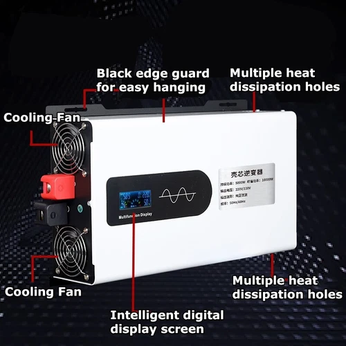 2500W 5000W Pure Sine Wave Inverter Solar Off Grid 24V to 220V 60hz US Socket - Picture 5 of 21