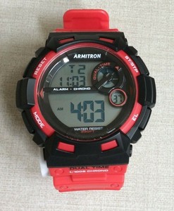 armitron red watch