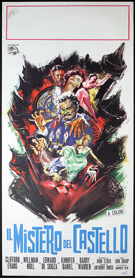 CINEMA-locandina poster IL MISTERO DEL CASTELLO The Kiss of the Vampire SHARP