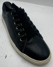 Frye and Co. Sindy Moto Women's Sneakers 11M Black Leather Casual Lace Up Shoes