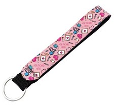 Doctor Nurse Hospital Medical Vaccine Medicine Stethoscope Injection Key Tag