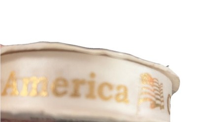 America s Ribbon God Bless America Gold Color 4 Yards Vintage Made In USA 