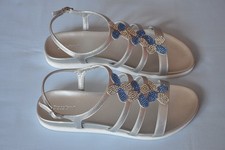 Graceland Sandalen Gr. 39 - silber - sehr gut