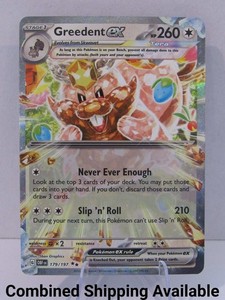Greedent ex 179/197 SV03: Obsidian Flames NM Holo English 17687