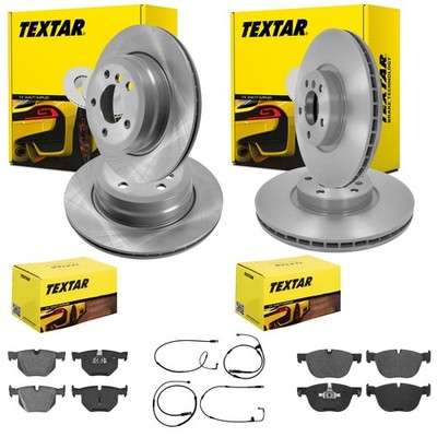 TEXTAR BREMSSCHEIBEN+BELÄGE VORNE+HINTEN passend für BMW X5 E70 F15 X6 E71 F16