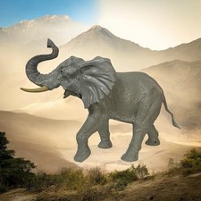 2020 Animal Planet Chap Mei Toys R Us Electronic Elephant Figure w/ Sound TESTED