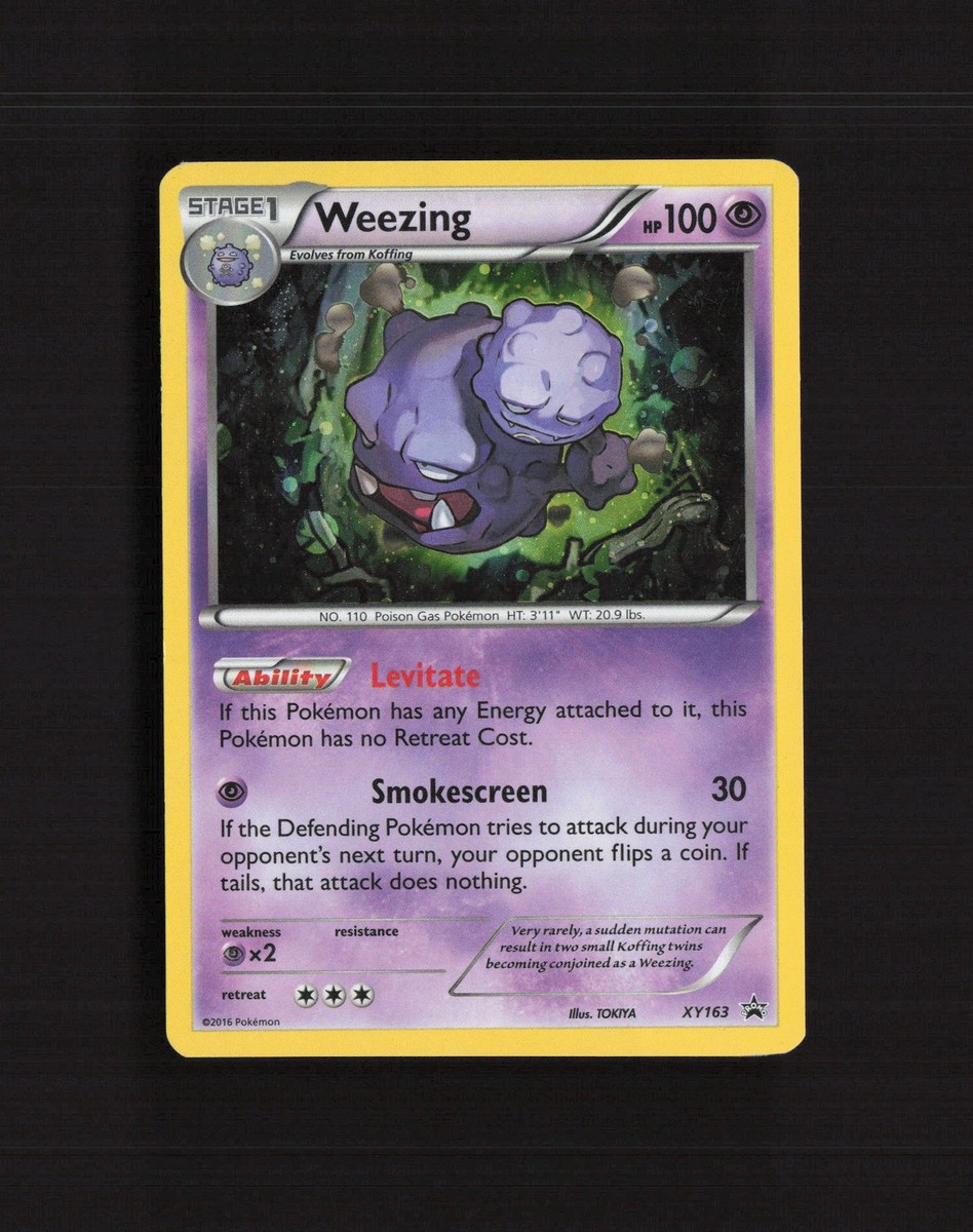 Weezing XY163 XY Promos Black Star Promo PARTIAL SWIRL Holo