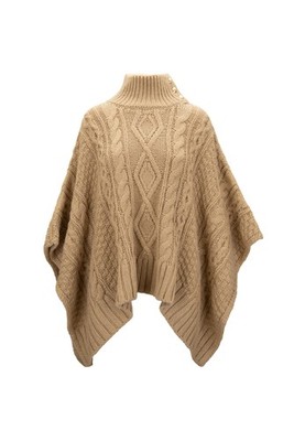 MC2 SAINT BARTH 454P04532 003 Beige Poncho Women One Size