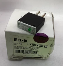 (10) EATON XTCEXVSLBB Contactor Accessory Var. Suppressor w/LED 130-240V🟣