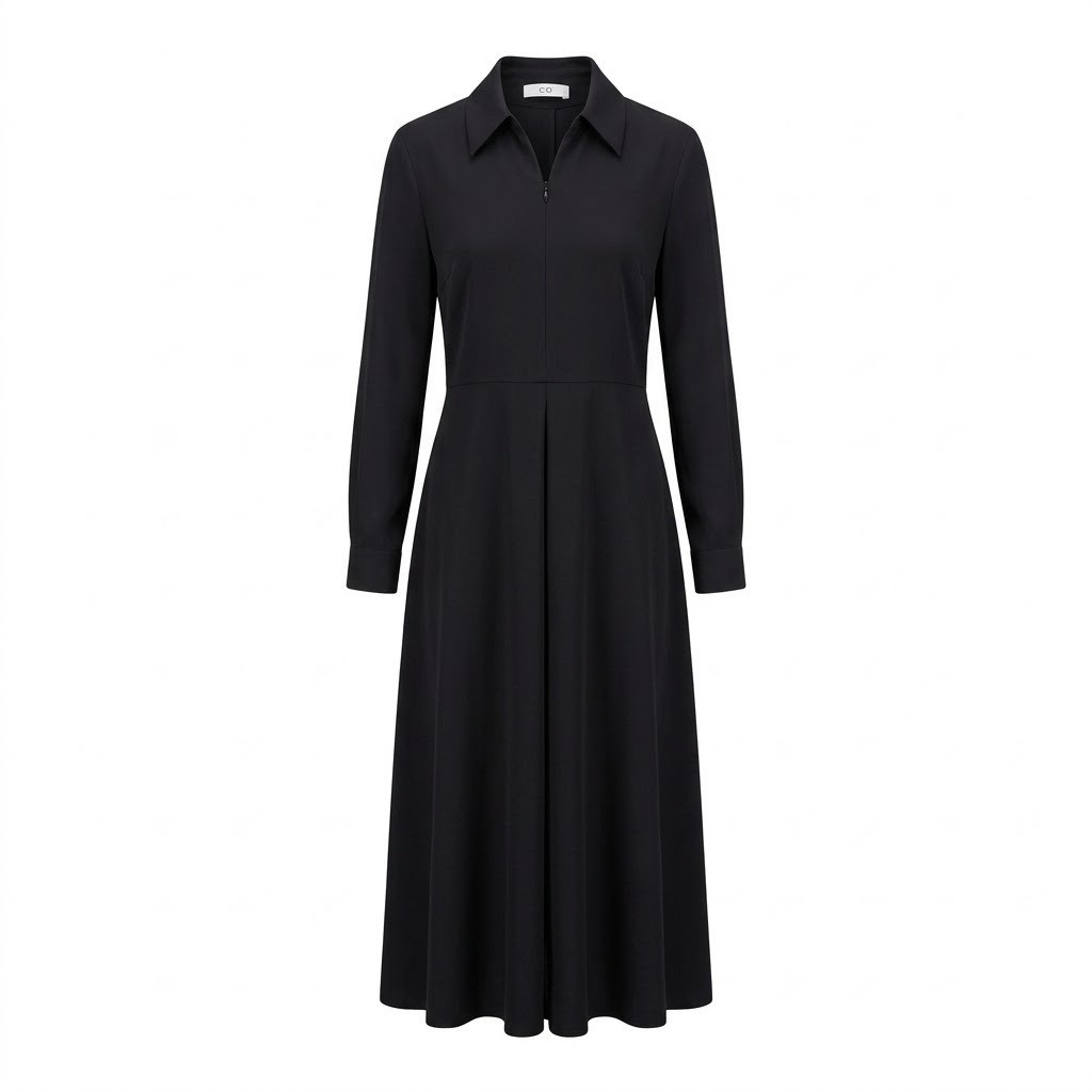 CO Collection Women's Long Sleeve Black Midi A-Line Shirtdress Designer M Medium | eBay CO Collection Women's Long Sleeve Black Midi A-Line Shirtdress Designer M Medium | eBay