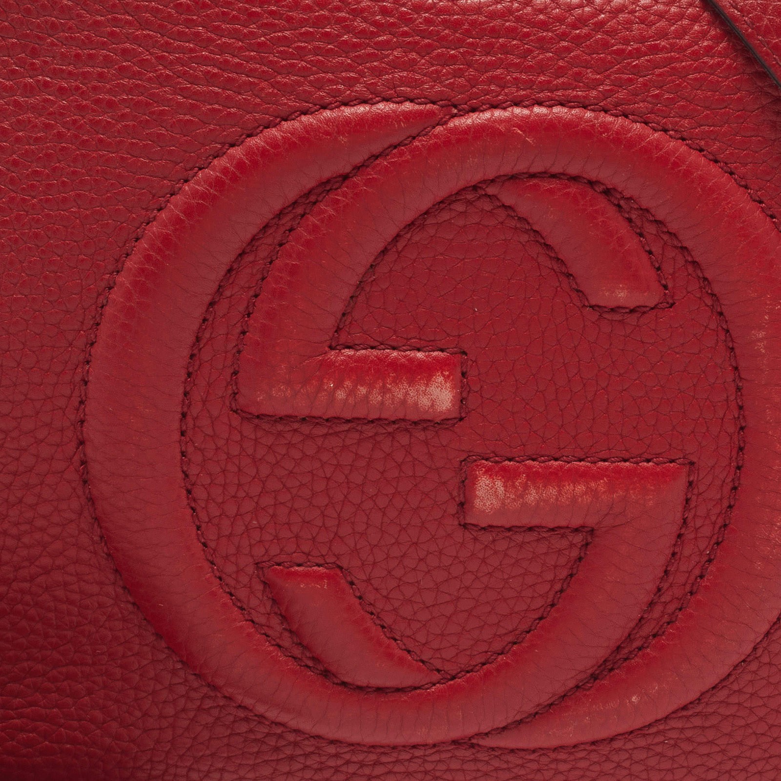 Gucci Soho Disco Red Leather Camera Crossbody Bag image 5