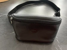Longchamp Le Foulonne Belt Bag Pebbled Leather Black