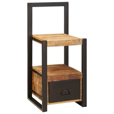 Valet Stand with Drawer Brown 40 x 40 x 90 cm Solid Mango wood vidaXL
