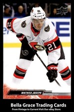 2022-23 Upper Deck Mathieu Joseph #379 Ottawa Senators NHL Hockey