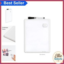 Magnetic Small Whiteboard 8.5 x 11 Inch Dry Erase Board White Frame Marker