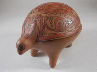 Mexican Folk Art Tonala Pottery Hopi Indian Rabbit Piggy Bank Guerrero Mexico