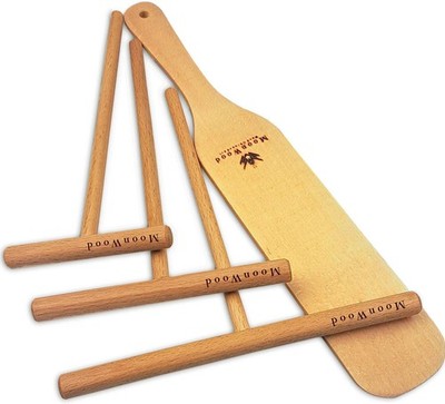 Pack of 4 Crepe Spreader and Spatula Kit T-Shaped Batter Spreaders Pancake Tool