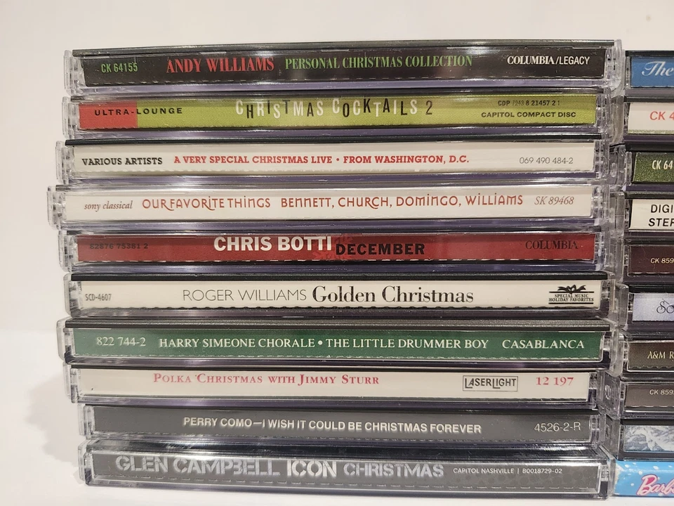 Lot of 20 Christmas CDs - Wide Variety of Artists - Holiday Music 1F Foto 2 de 4