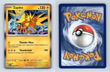 Zapdos #65/167 SV Twilight Masquerade 2024 Pokemon Rare Holo TCG Card