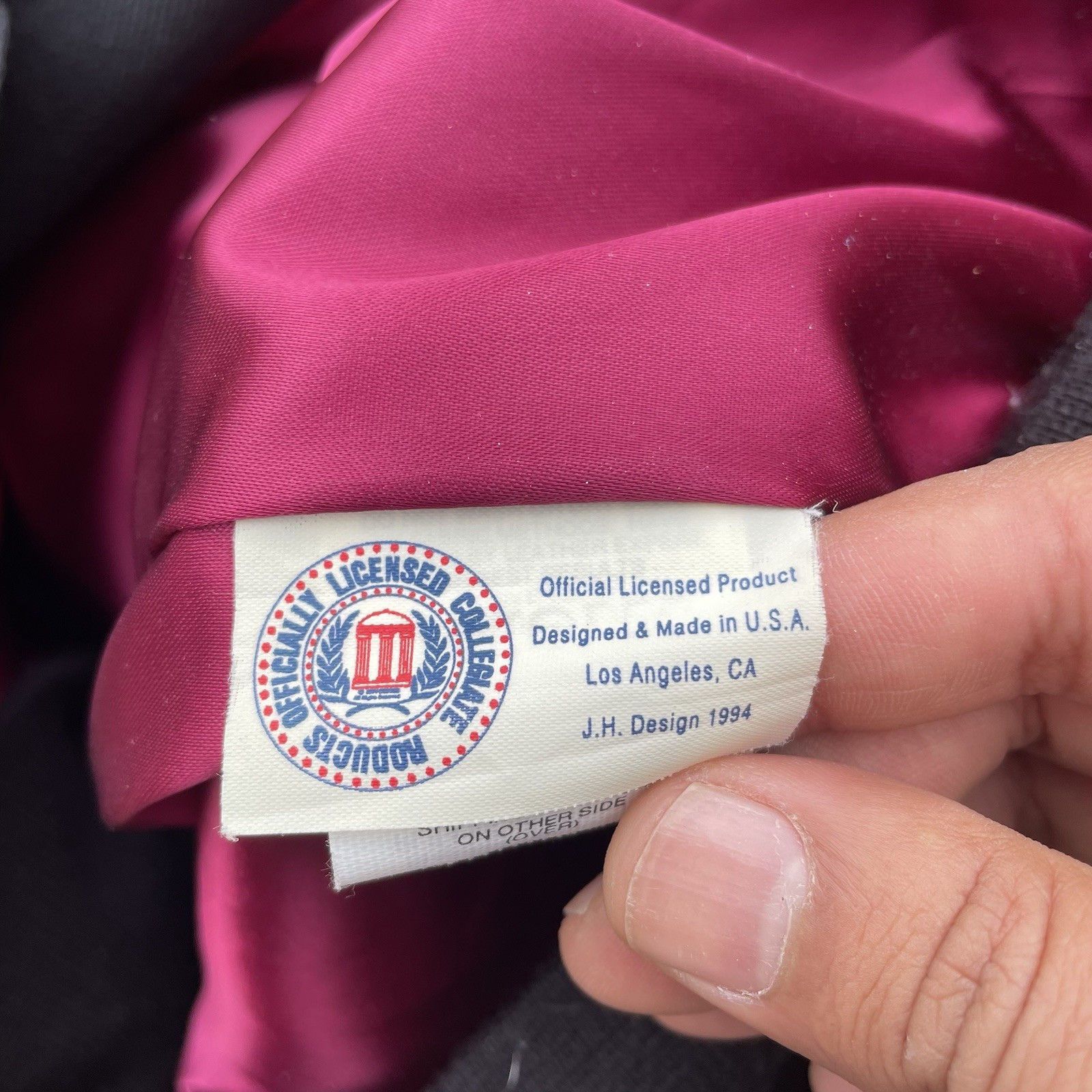 Vintage 90s Jeff Hamilton Florida State Seminoles NCAA Leather Jacket Mens Small