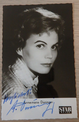 Autogramm Schweizer Theater- und Filmschauspielerin Annemarie Düringer (124034)