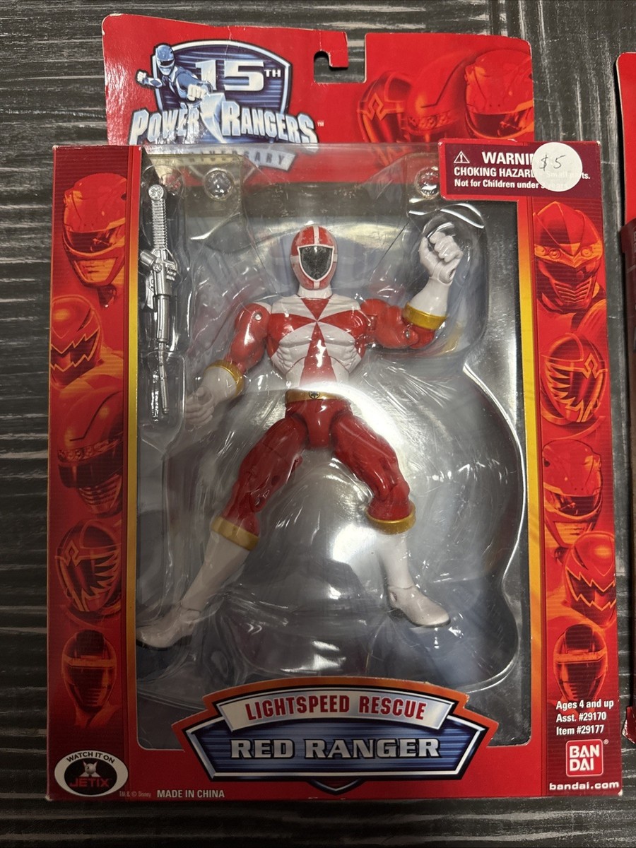 POWER RANGERS レッドレンジャー フィギュア 15Th Anniversary Power Ranger Red Ranger Set | eBay