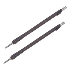 2mm Tungsten Carbide Flat Leather Cloth Handle Wood Carving Chisels 2pcs