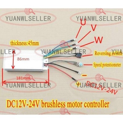 1PC brushless motor controller High Power Driver DC12V-24V 500W 30A *ll